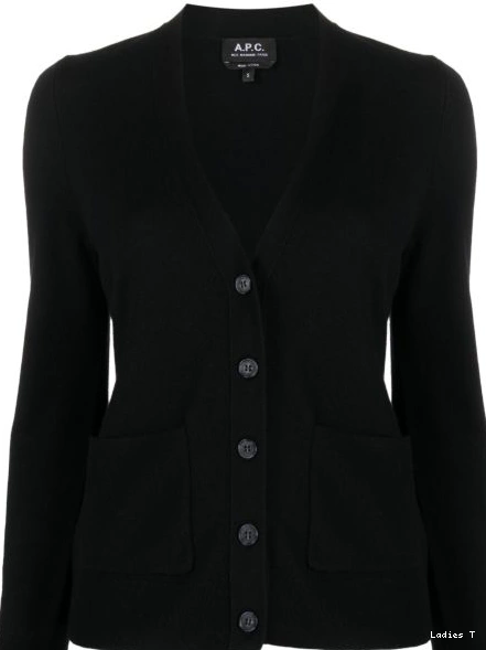 A.P.C. wool logo-embroidered cardigan Women 0430